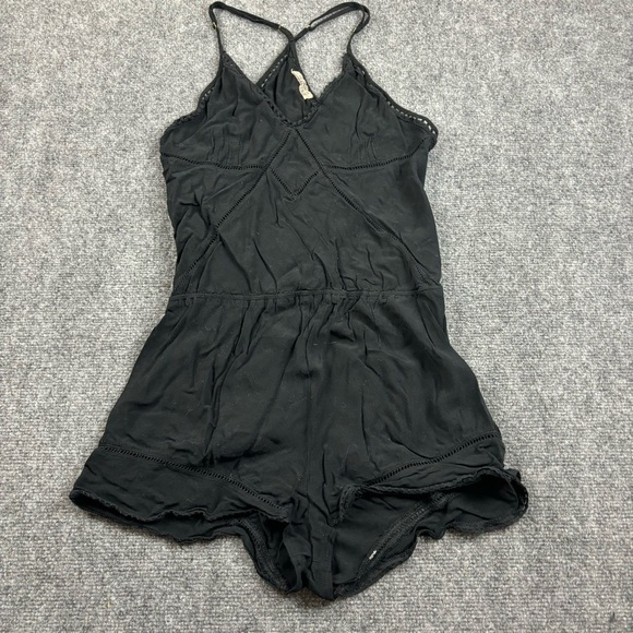 NAKED PRINCESS Women’s Black Tank Top Racerback Romper size: Medium - Picture 1 of 10